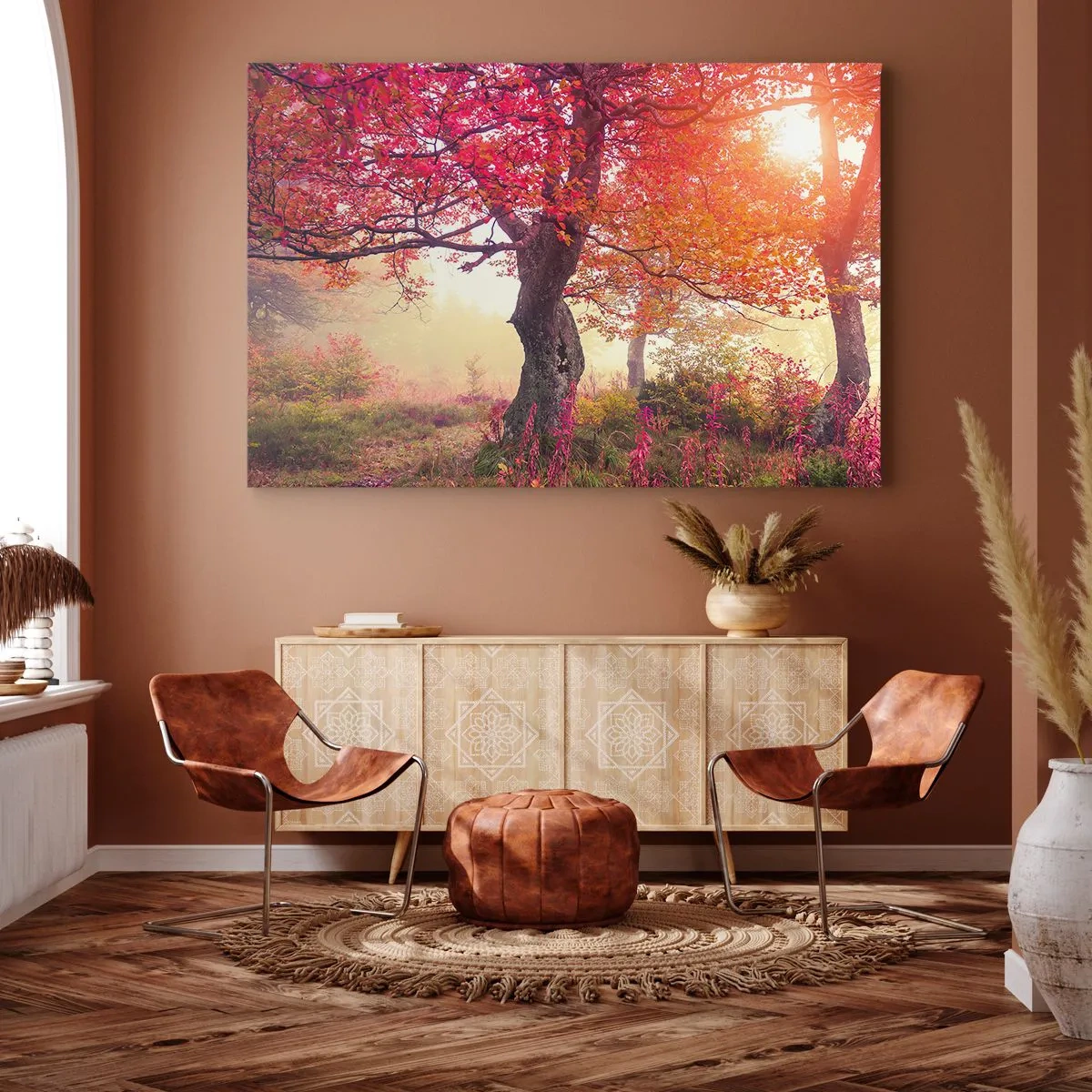 Schilderen op canvas - Bloeiende razernij - 100x70 cm