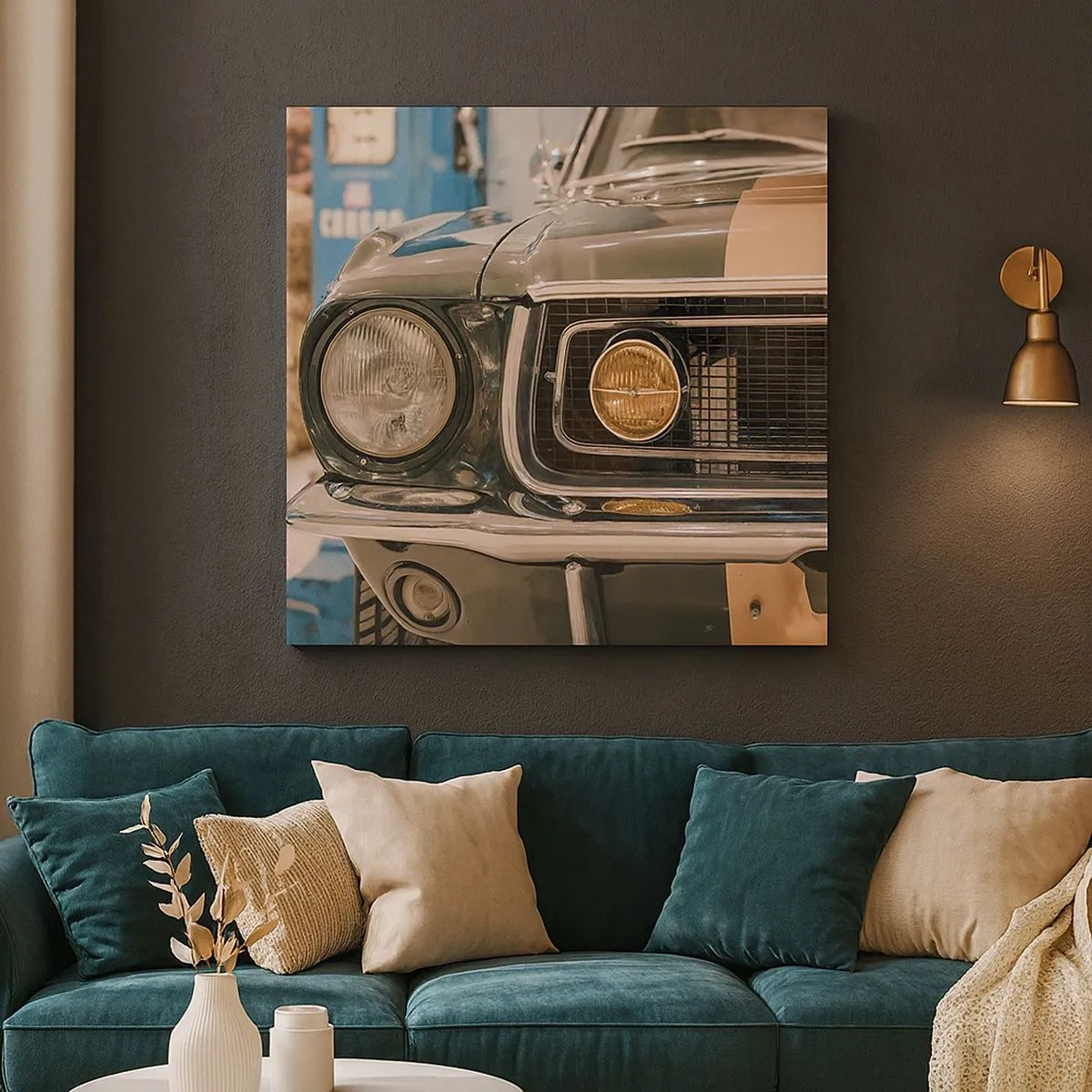 Schilderen op canvas - Ontmoeting met een legende - 30x30 cm