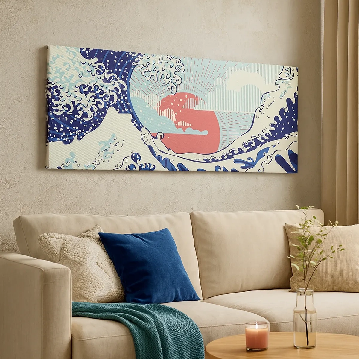 Schilderen op canvas - Van Japanse inspiratie - 30x30 cm