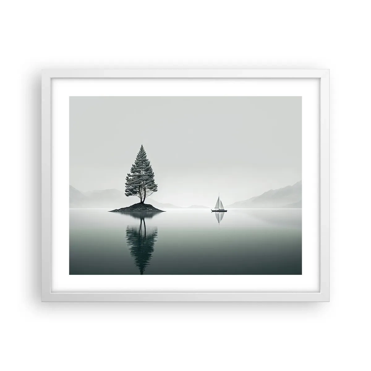 Poster in een witte lijst - Droom - 50x40 cm