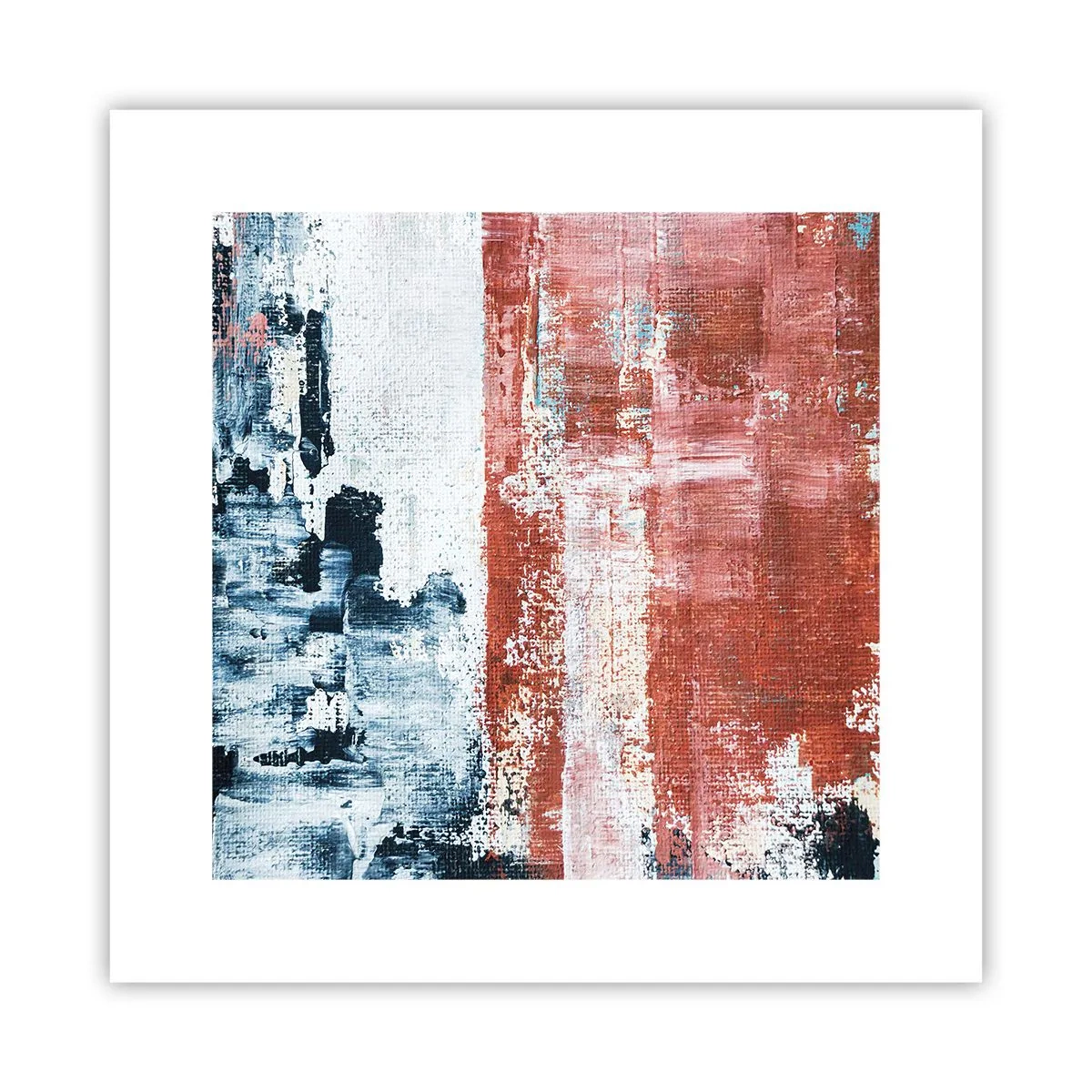 Poster - Fifty Fifty abstract - 30x30 cm