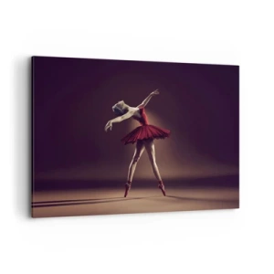 Schilderen op canvas - Een prima ballerina - 120x80 cm