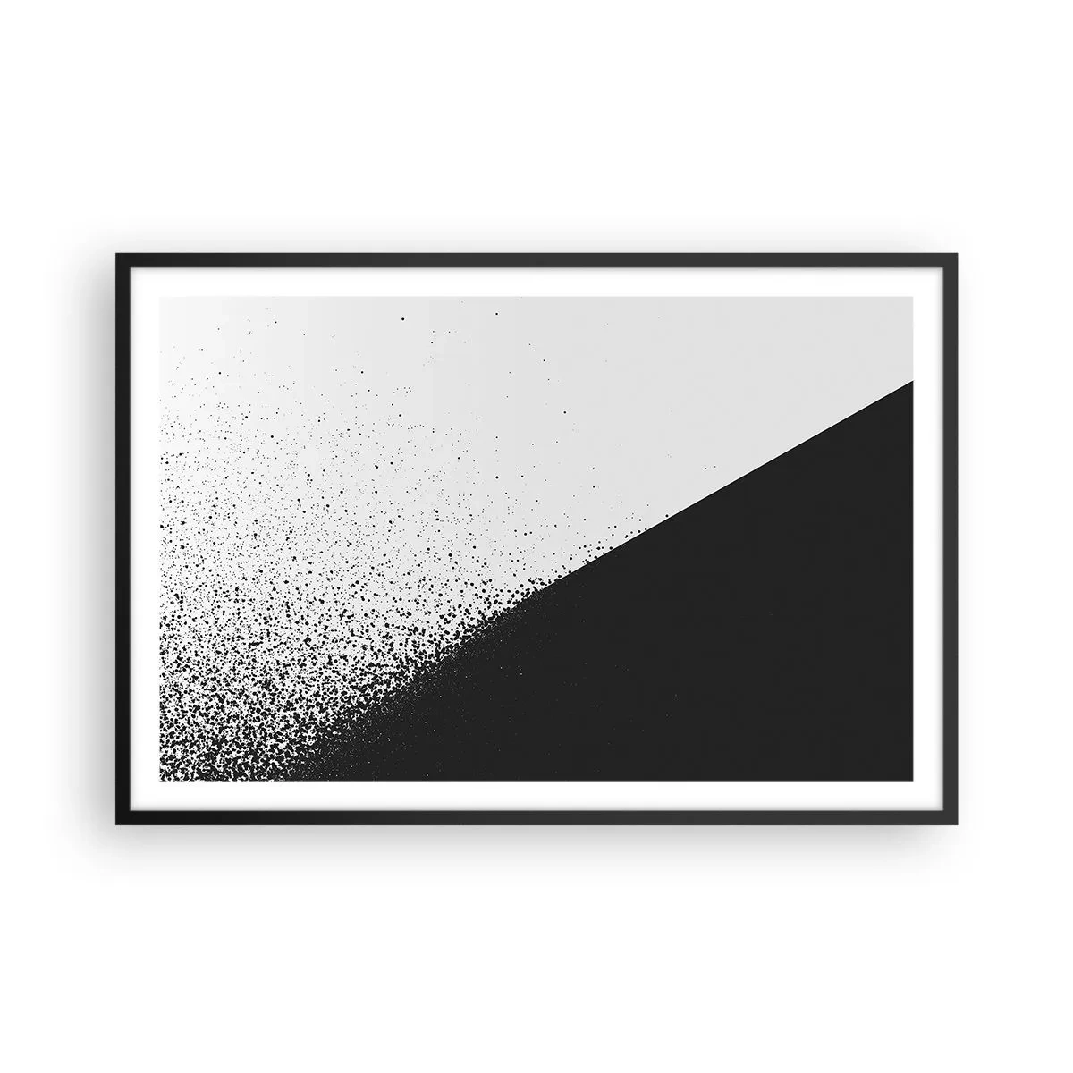 Poster in een zwarte lijst - Steeds sneller, meer en meer - 91x61 cm