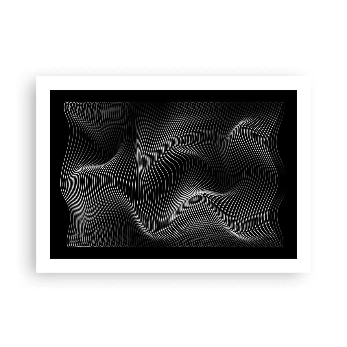 Poster - Dans van licht in de ruimte - 70x50 cm