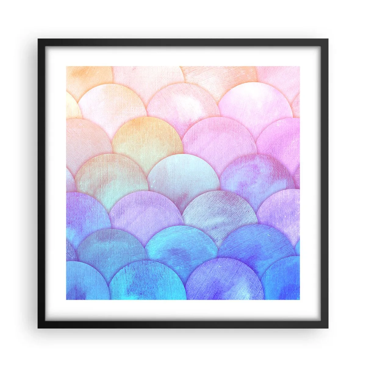 Poster in een zwarte lijst - Parel schaal - 50x50 cm