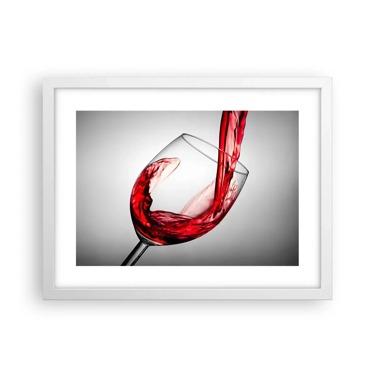 Poster in een witte lijst - Kleur - beweging - geluid - 40x30 cm