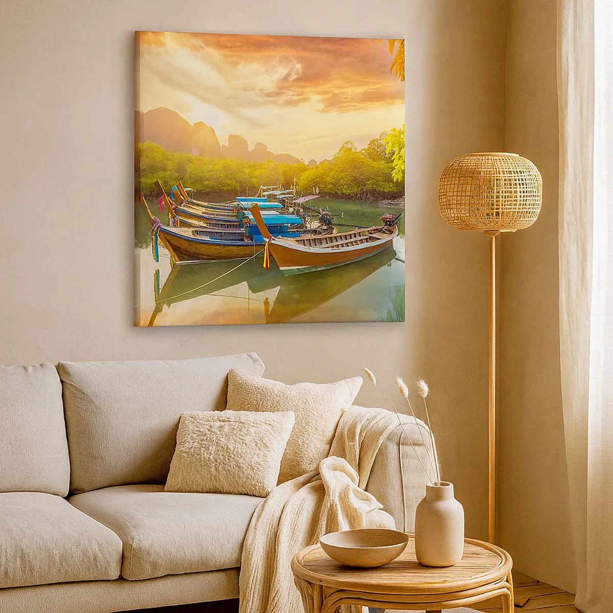 Schilderen op canvas - Voor een drukke dag - 30x30 cm