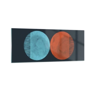 Schilderen op glas - Alleen geometrie? - 100x40 cm