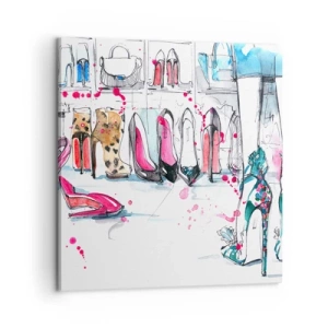 Schilderen op canvas - Sesam, doe open - 60x60 cm