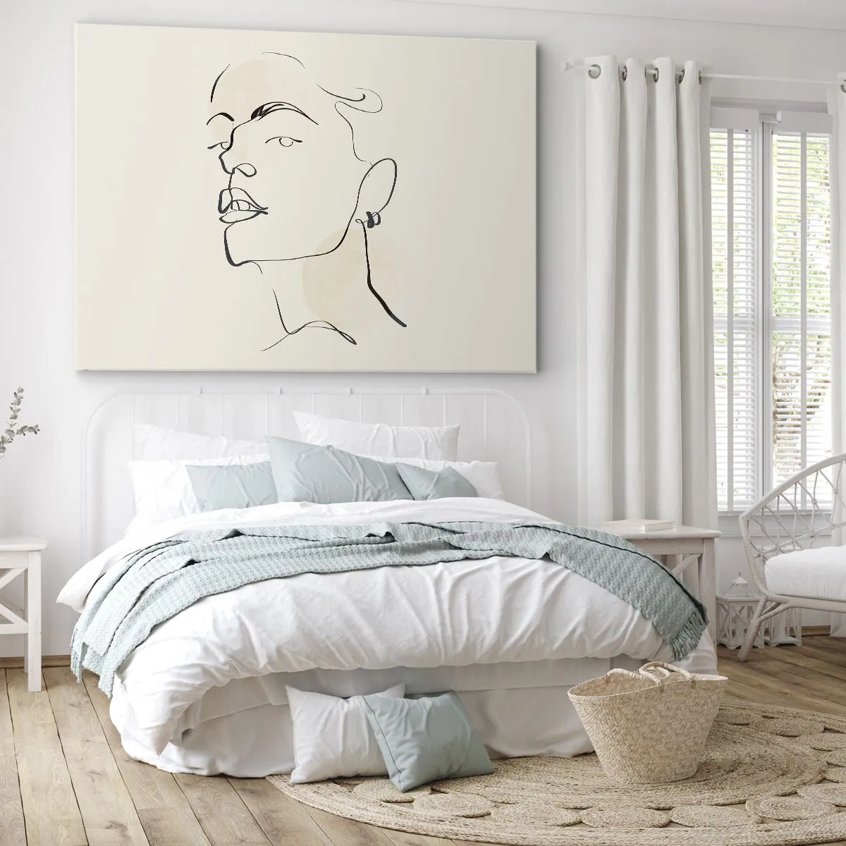 Schilderen op canvas - Een trotse blik - 100x70 cm