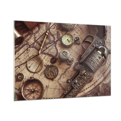 Schilderen op glas - Avontuur roept - 100x70 cm