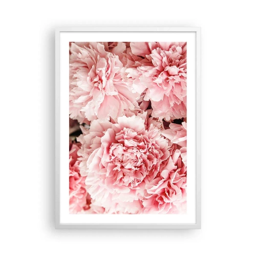 Poster in een witte lijst - Roze droom - 50x70 cm