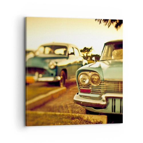 Schilderen op canvas - Maar afwachten - 70x70 cm