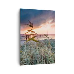 Schilderen op canvas - Het gaat niet met de wind mee - 70x100 cm