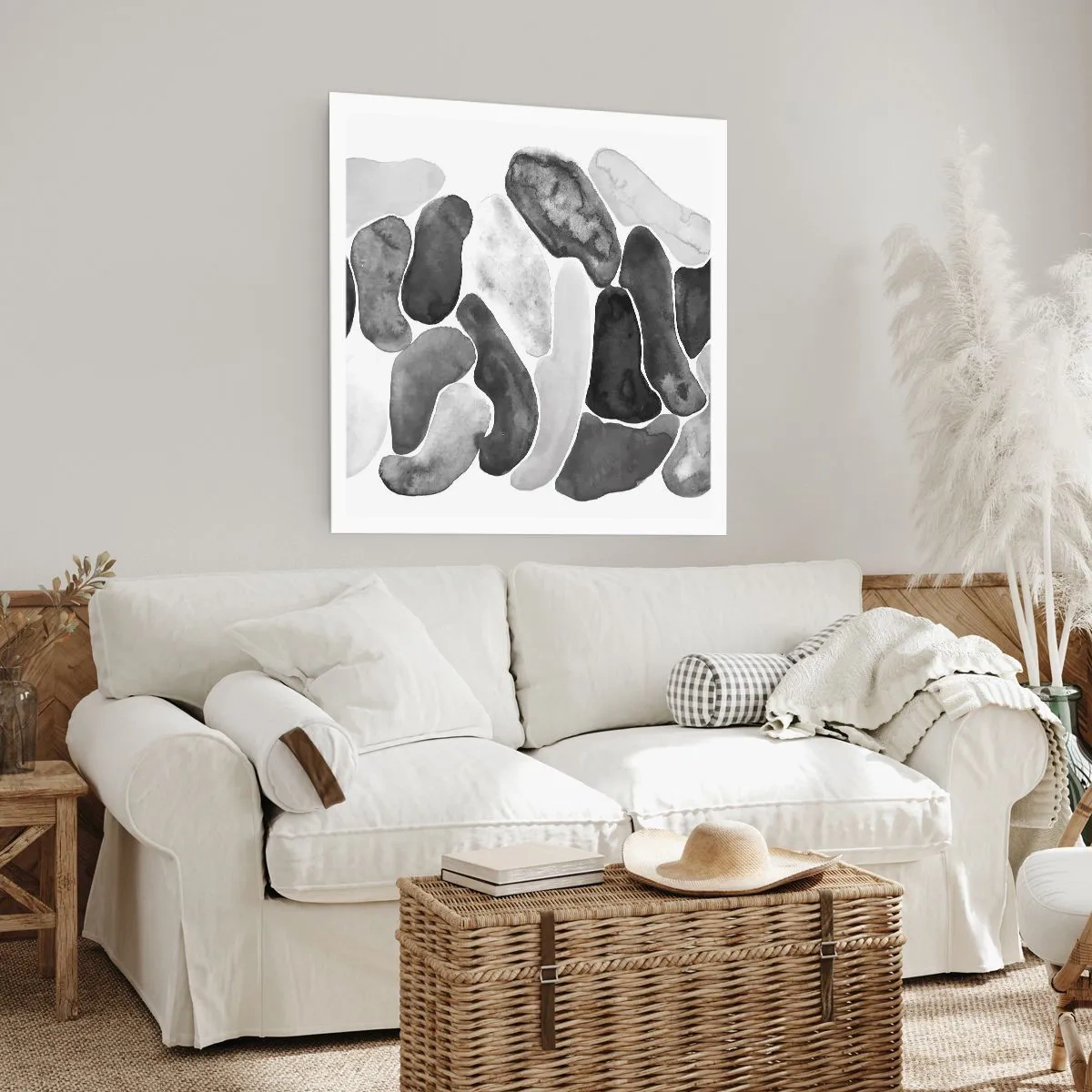 Poster - Rotsachtige abstractie - 30x30 cm