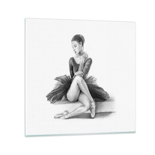 Schilderen op glas - Betoverd door de dans - 70x70 cm