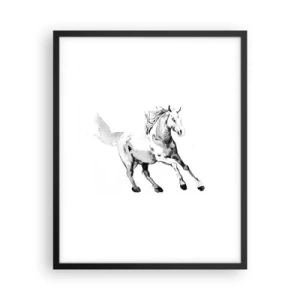 Poster in een zwarte lijst - Ongetemde ziel - 40x50 cm