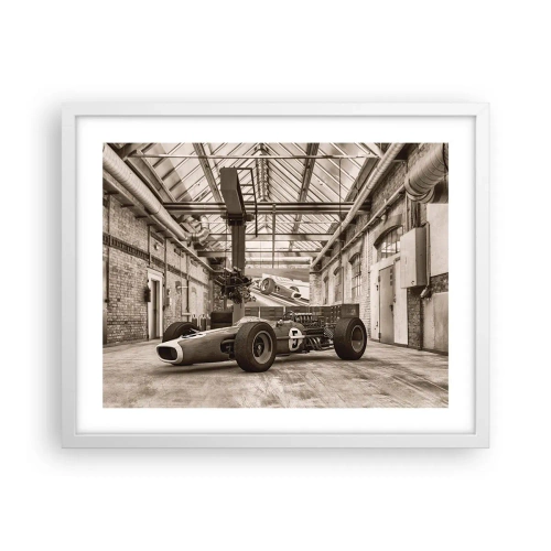 Poster in een witte lijst - De rust van de winnaar - 50x40 cm