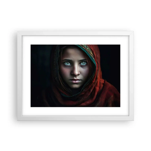 Poster in een witte lijst - Oosterse prinses - 40x30 cm