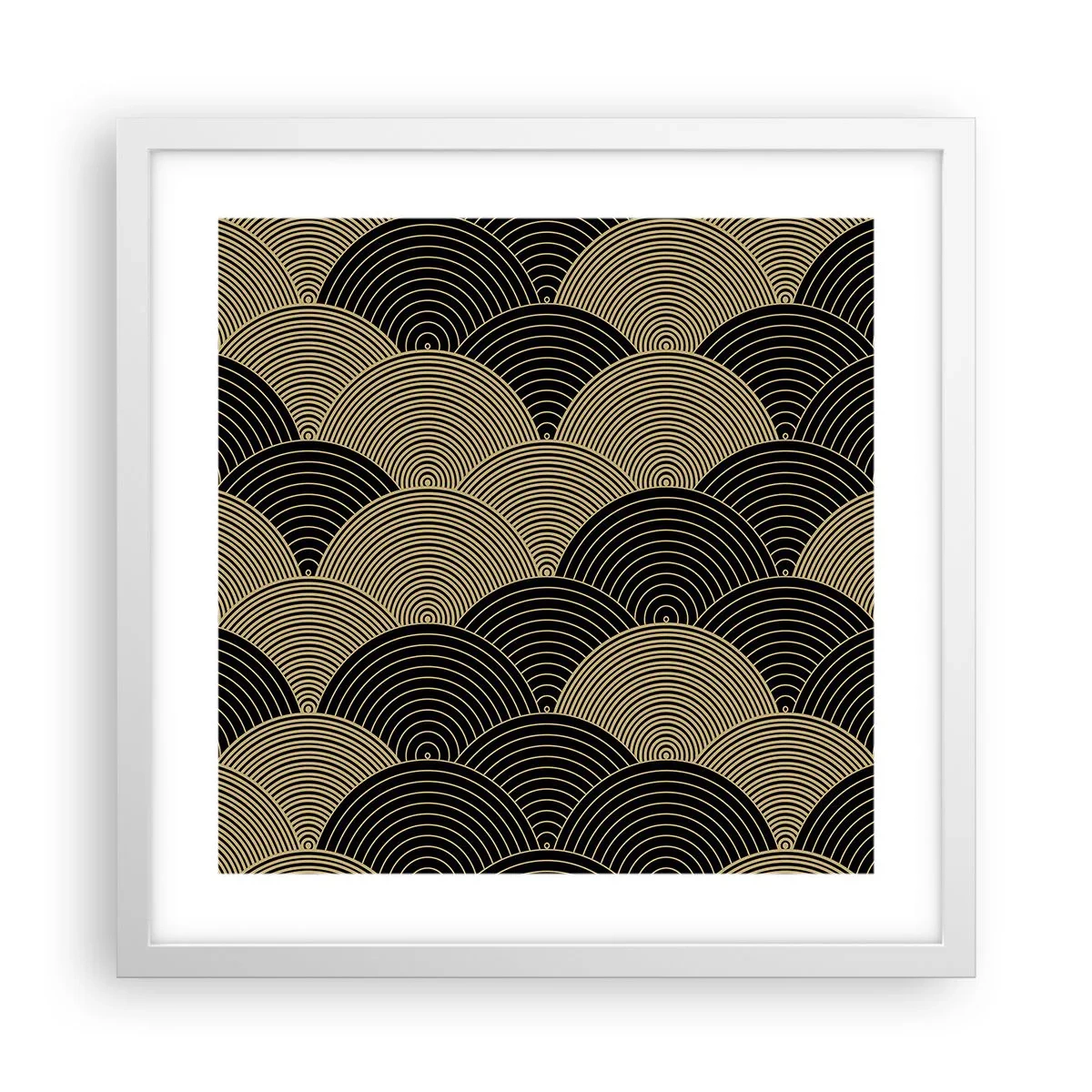 Poster in een witte lijst - Eenheid in veelheid - 40x40 cm