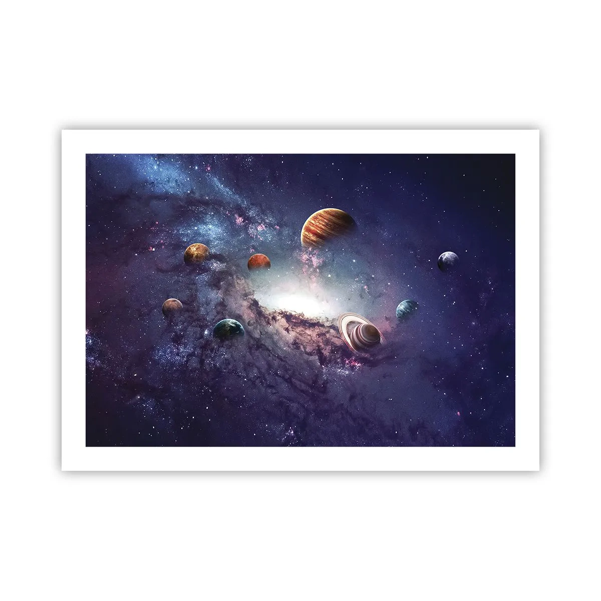 Poster - Zonne-dans systeem - 70x50 cm