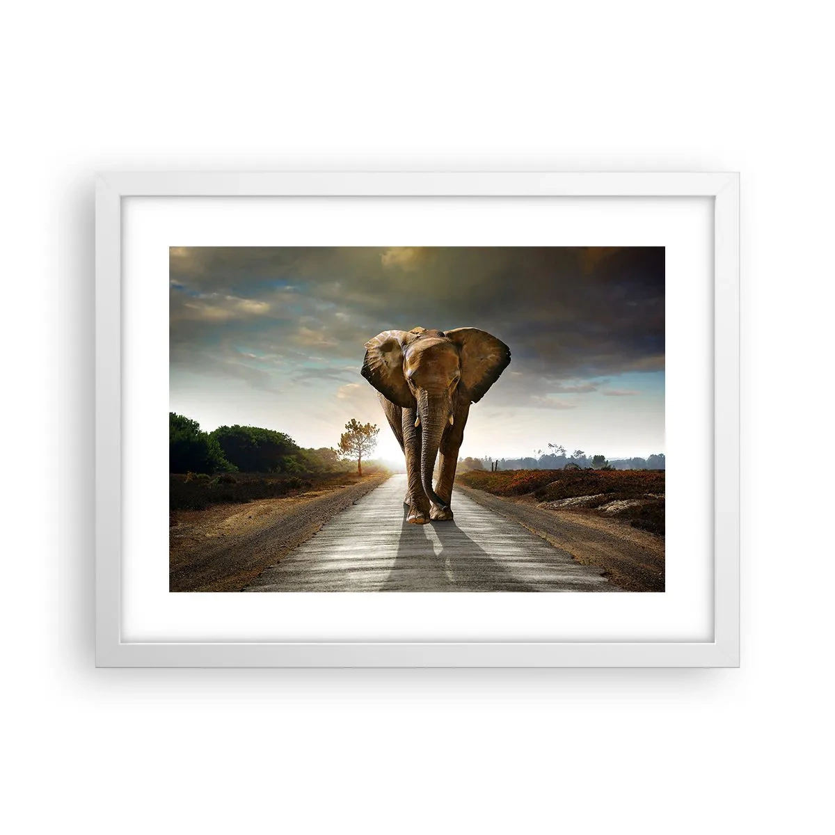 Poster in een witte lijst - En helemaal niet in een porseleinen pakhuis - 40x30 cm