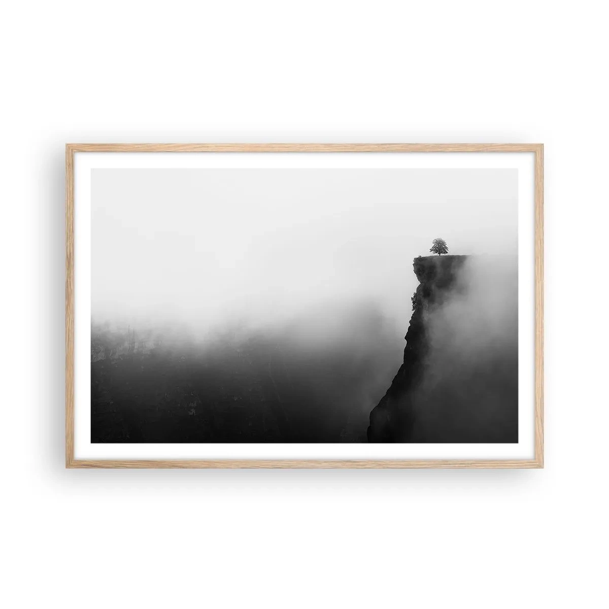 Een poster in een licht eiken lijst - Aan de rand van de wereld - 91x61 cm