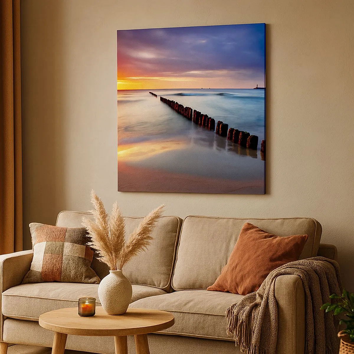 Schilderen op canvas - Luister naar de stilte - 30x30 cm