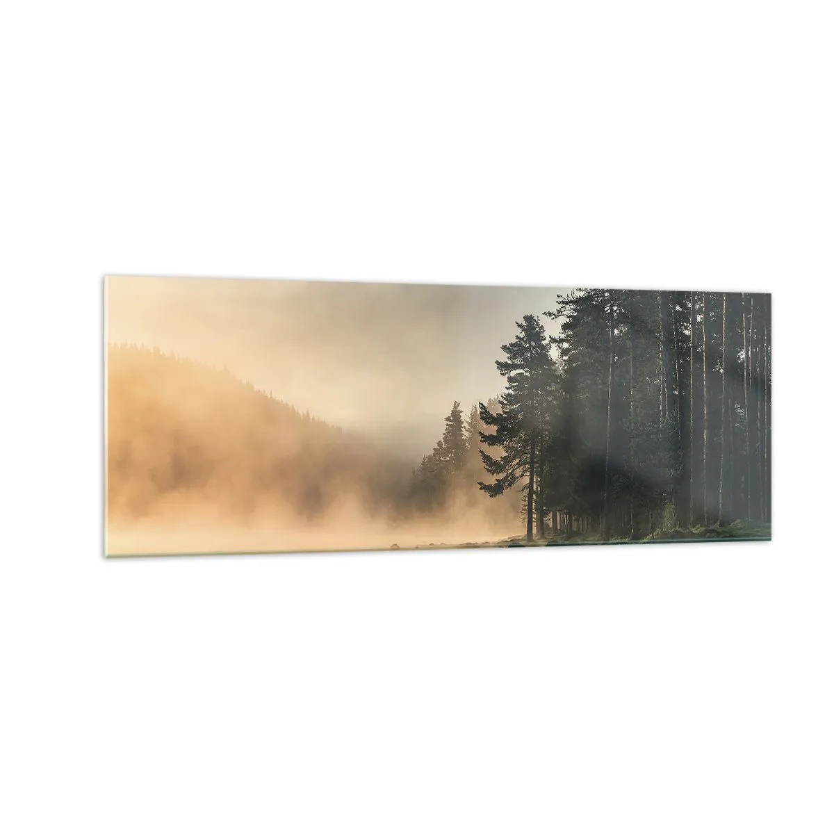 Schilderen op glas - De geboorte van de dag - 140x50 cm