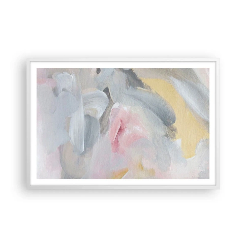 Poster in een witte lijst - In een pastelkleurige wereld - 91x61 cm