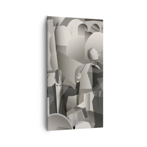 Schilderen op canvas - In de ruimte van geluiden - 55x100 cm