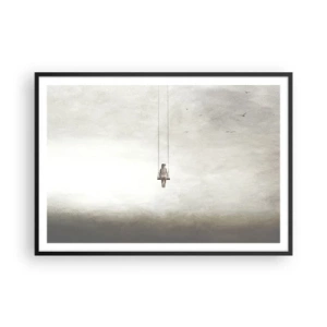 Poster in een zwarte lijst - Een kind in ons - 100x70 cm