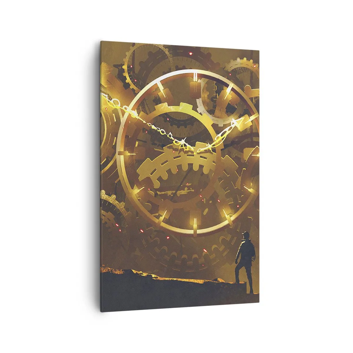 Schilderen op canvas - Aan de bron van de tijd - 80x120 cm