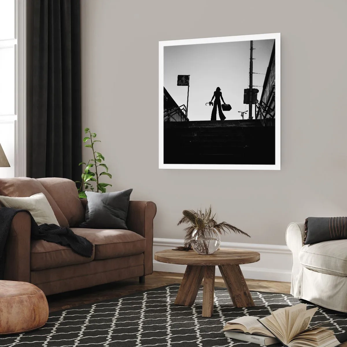 Poster - Stedelijk dwalen - 40x40 cm