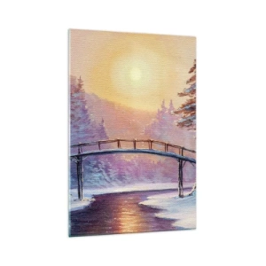 Schilderen op glas - Vier seizoenen - winter - 70x100 cm