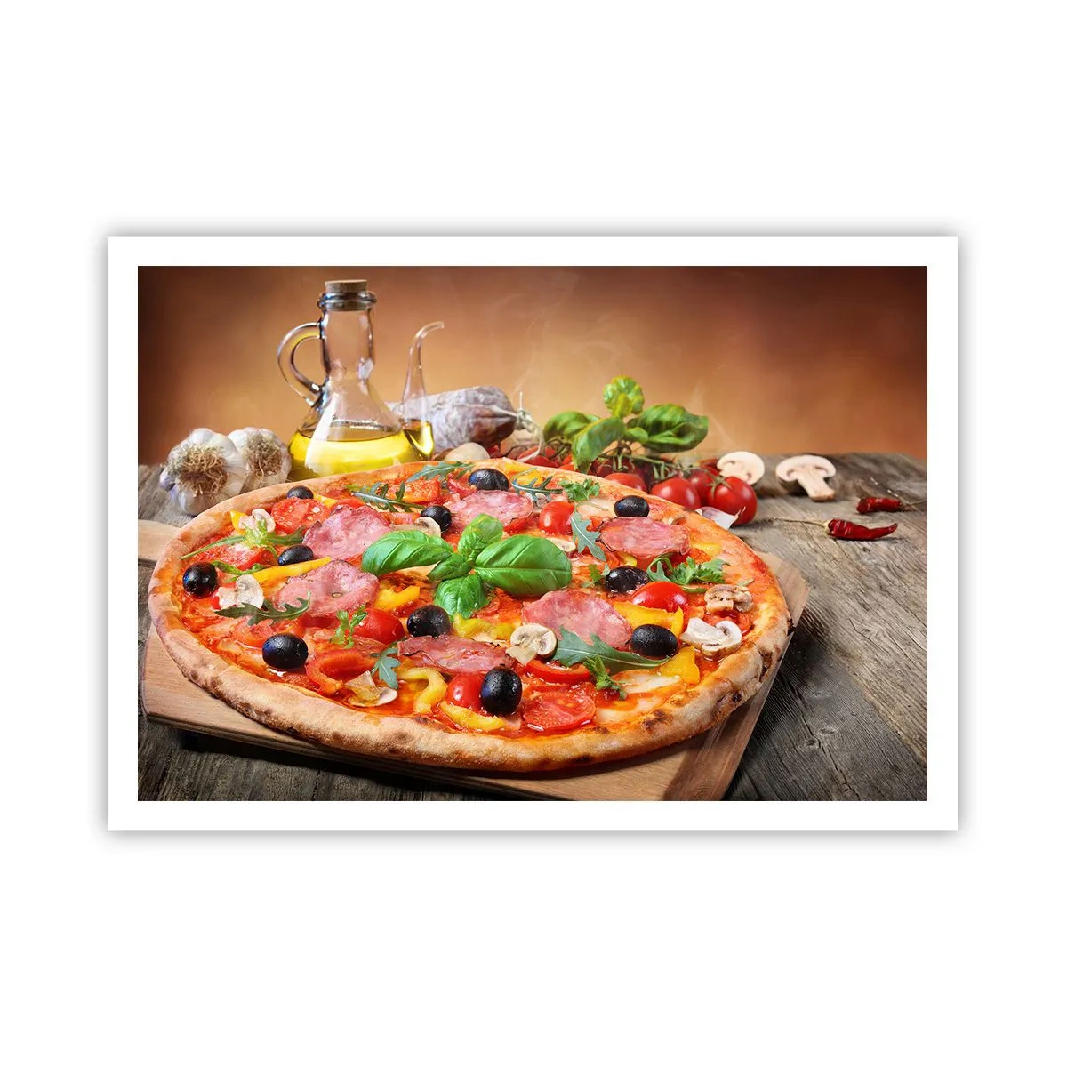 Poster - Met echte Italiaanse smaak - 100x70 cm