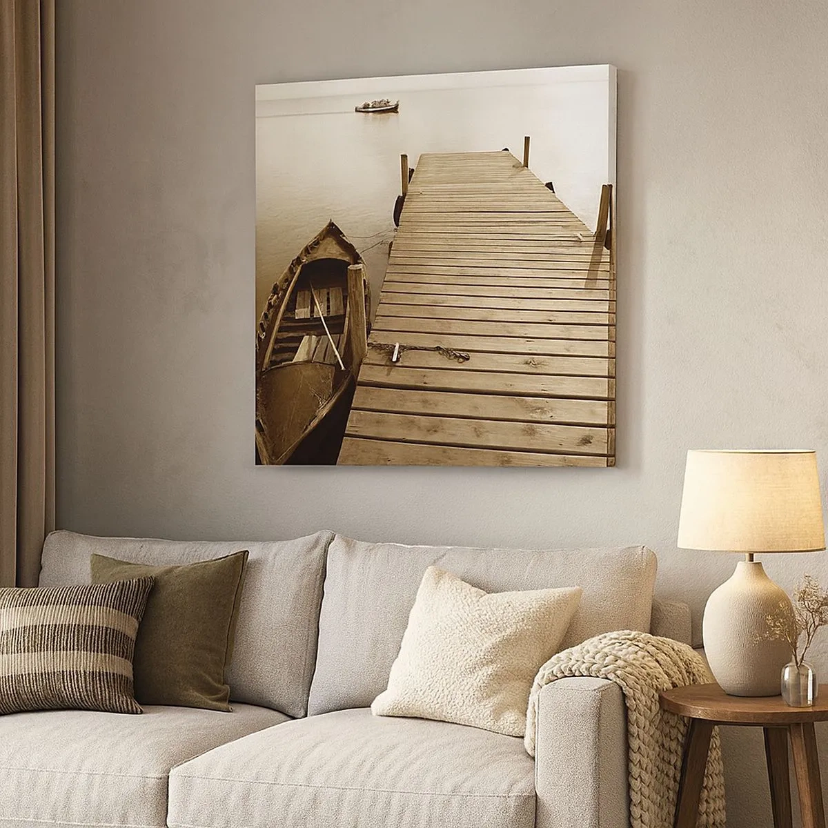 Schilderen op canvas - Grote vrede - 30x30 cm