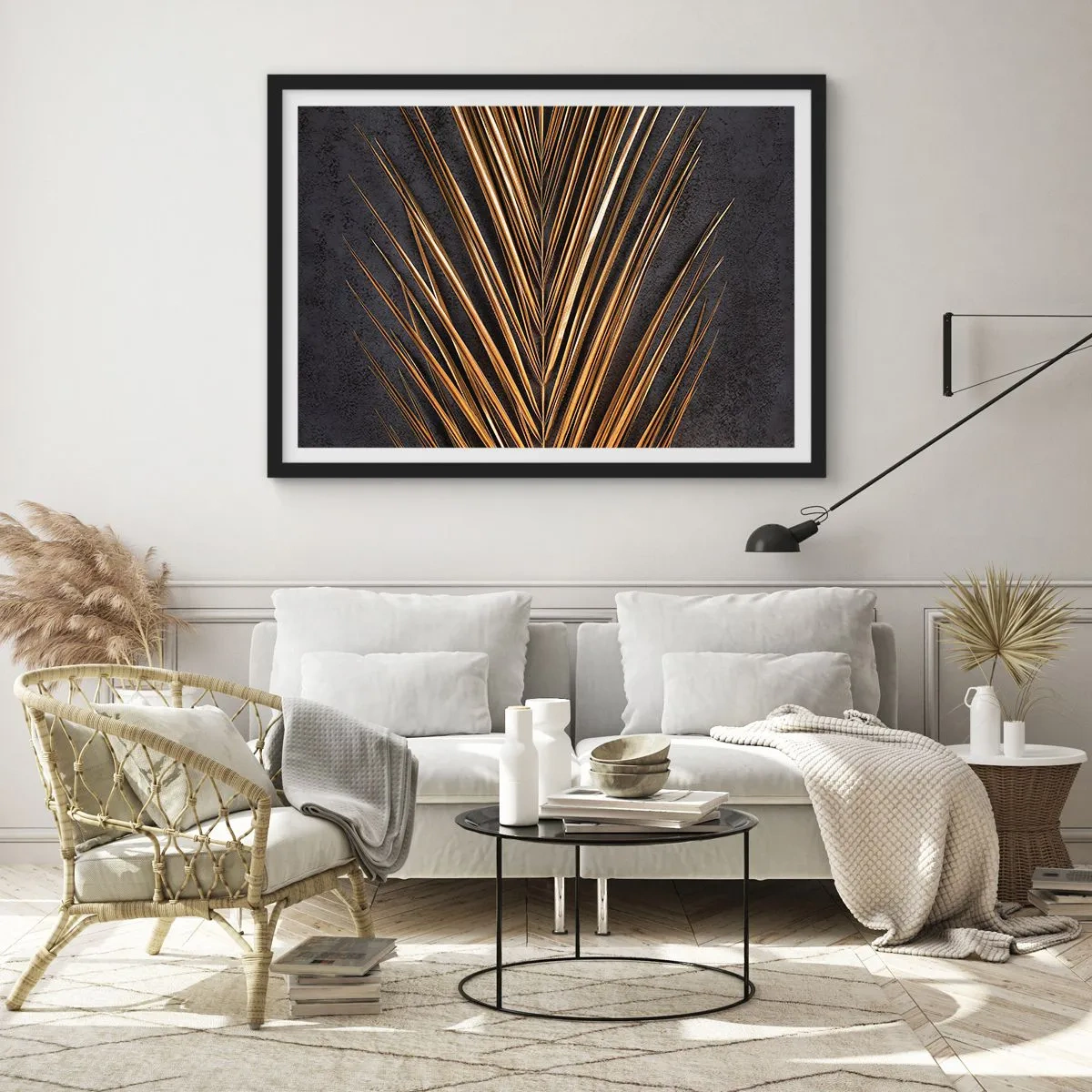 Poster in een zwarte lijst - Het goud van de tropen - 40x30 cm
