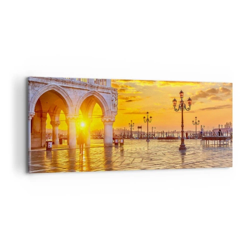 Schilderen op canvas - Waar is iedereen? - 100x40 cm