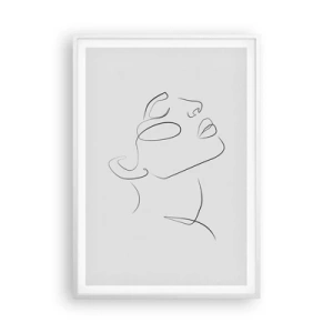 Poster in een witte lijst - De wendingen van dromen - 70x100 cm