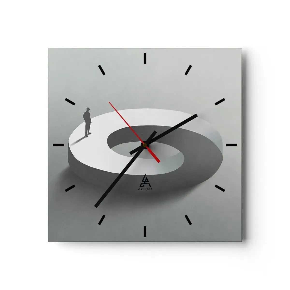 Wandklok - Klok - En wees hier slim - 30x30 cm