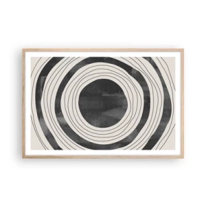 Een poster in een licht eiken lijst - Precies op het punt - 91x61 cm