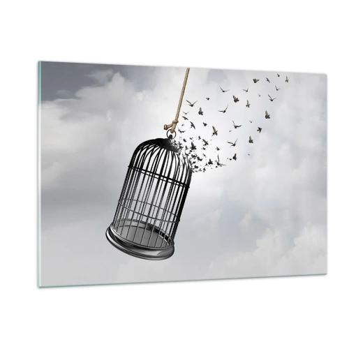 Schilderen op glas - Geloof ... Hoop ... Vrijheid! - 120x80 cm