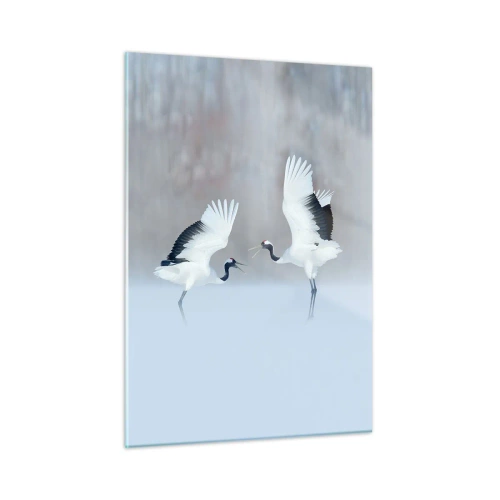 Schilderen op glas - Dans in de mist - 50x70 cm