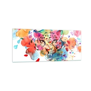 Schilderen op glas - Schoonheid en het beest - 120x50 cm