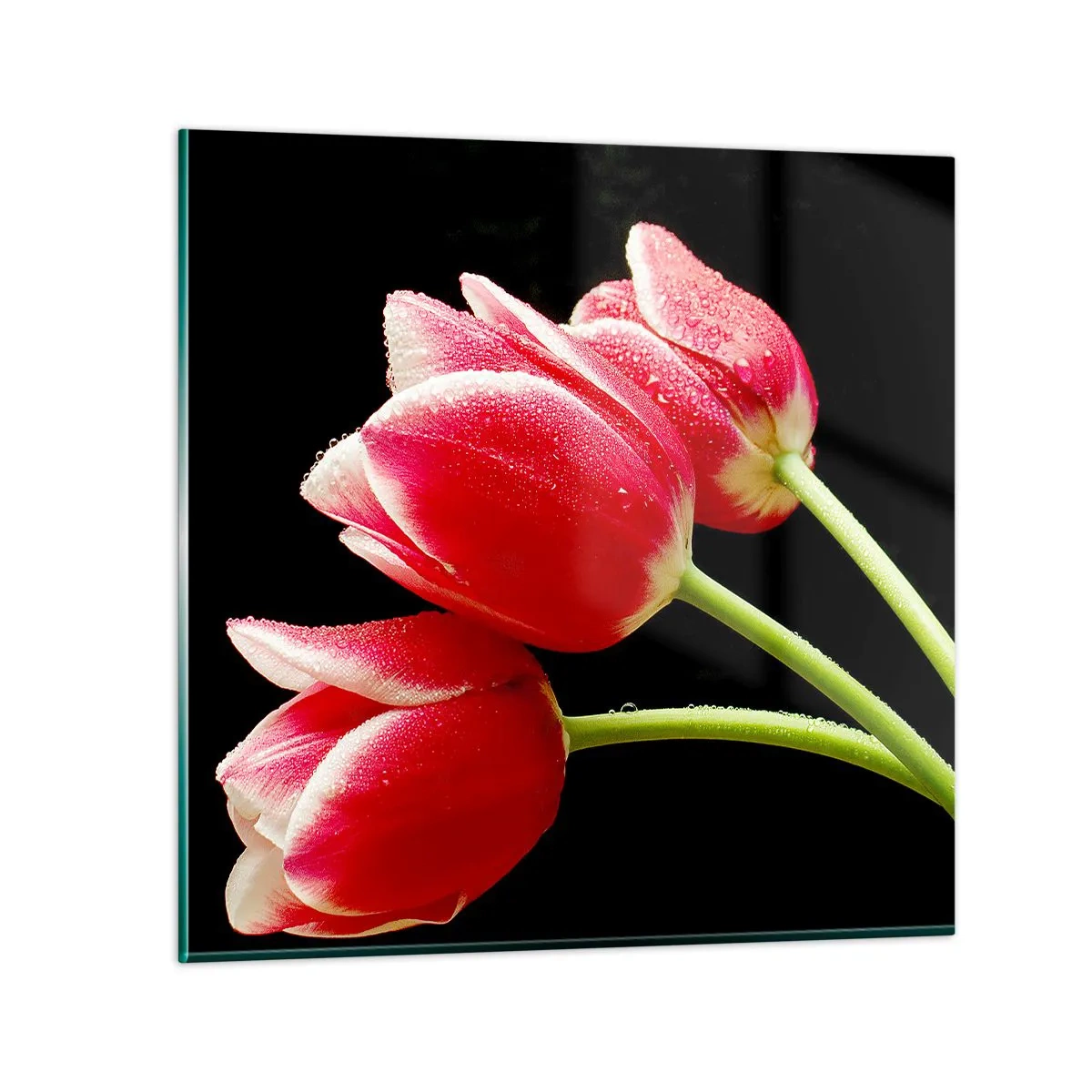 Schilderen op glas - Een belofte van pure liefde - 50x50 cm