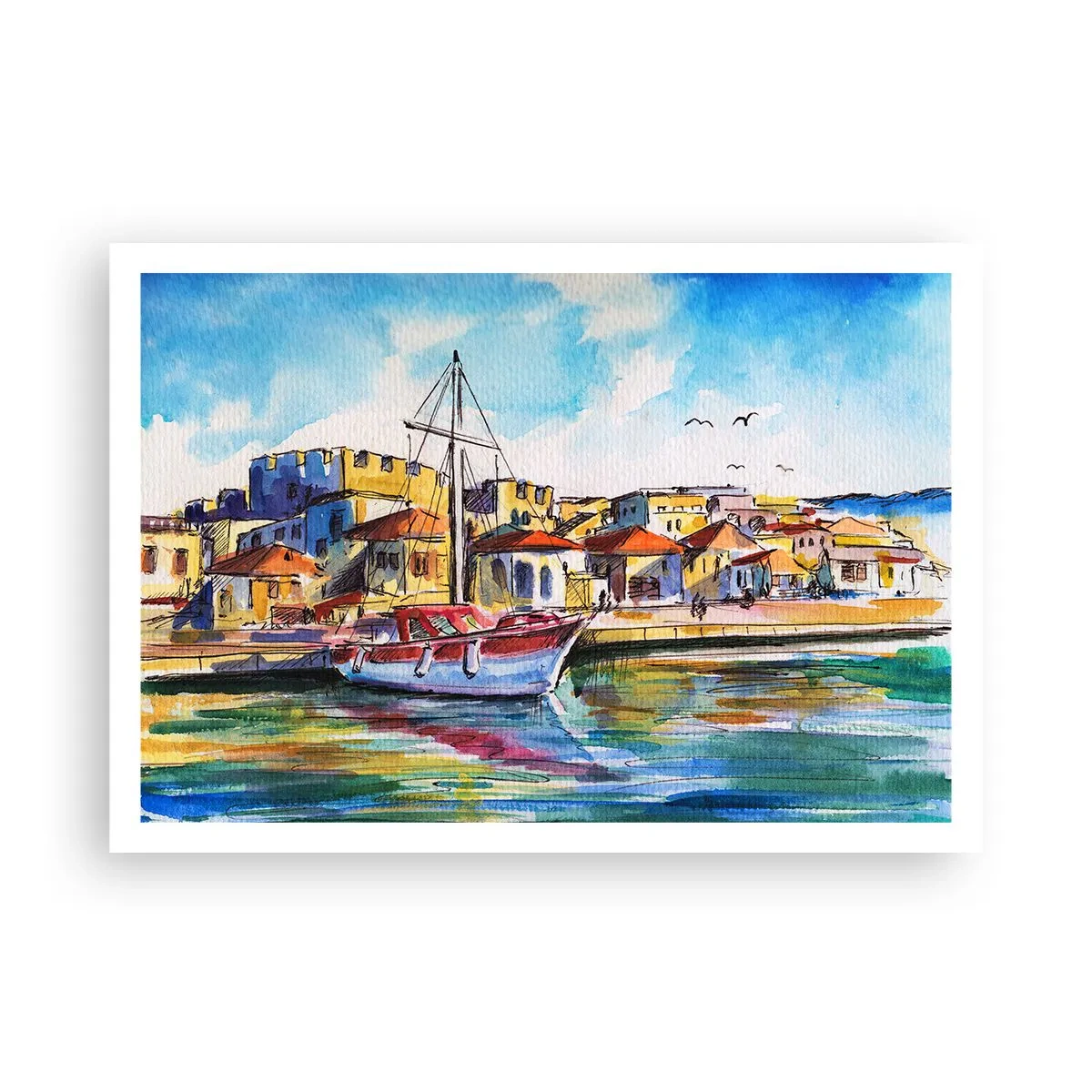 Poster - Regenboogmiddag - 100x70 cm