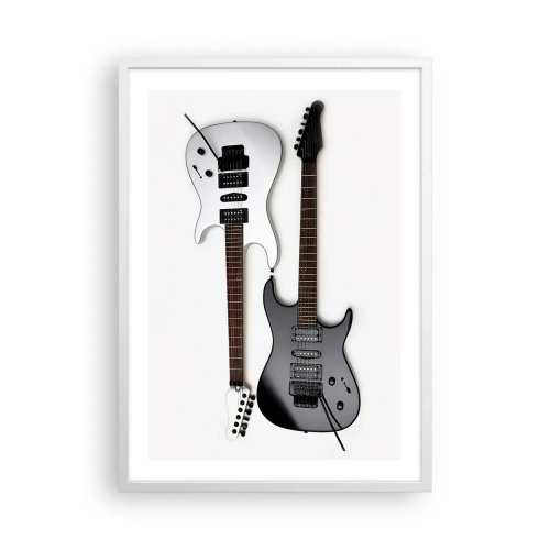 Poster in een witte lijst - Harmonie van vormen - 50x70 cm