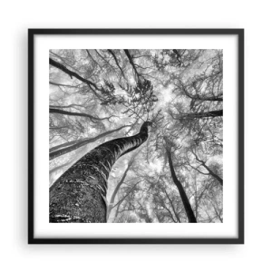 Poster in een zwarte lijst - Race naar het licht - 50x50 cm