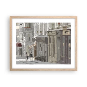 Een poster in een licht eiken lijst - Stadsvreugde - 50x40 cm